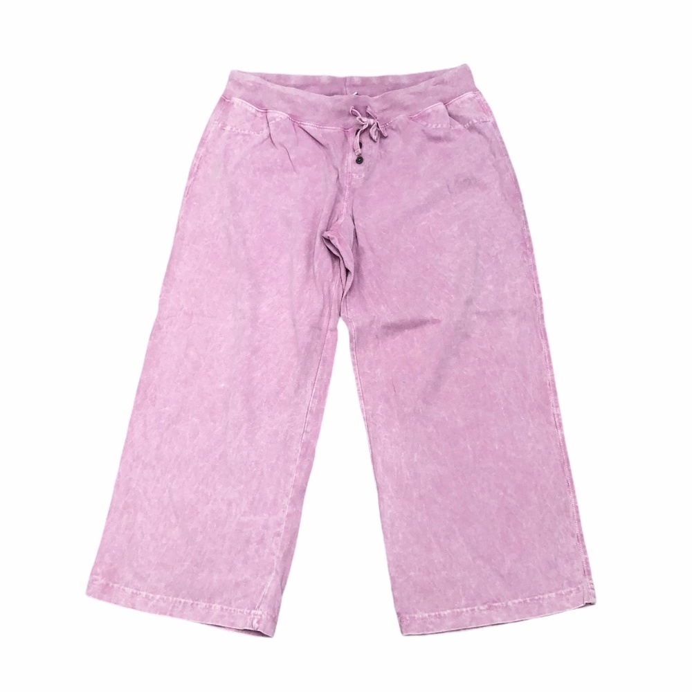 SAN FRANCISCO CITY LIGHTS WASHED PINK WIDE LEG COTTON PANTS